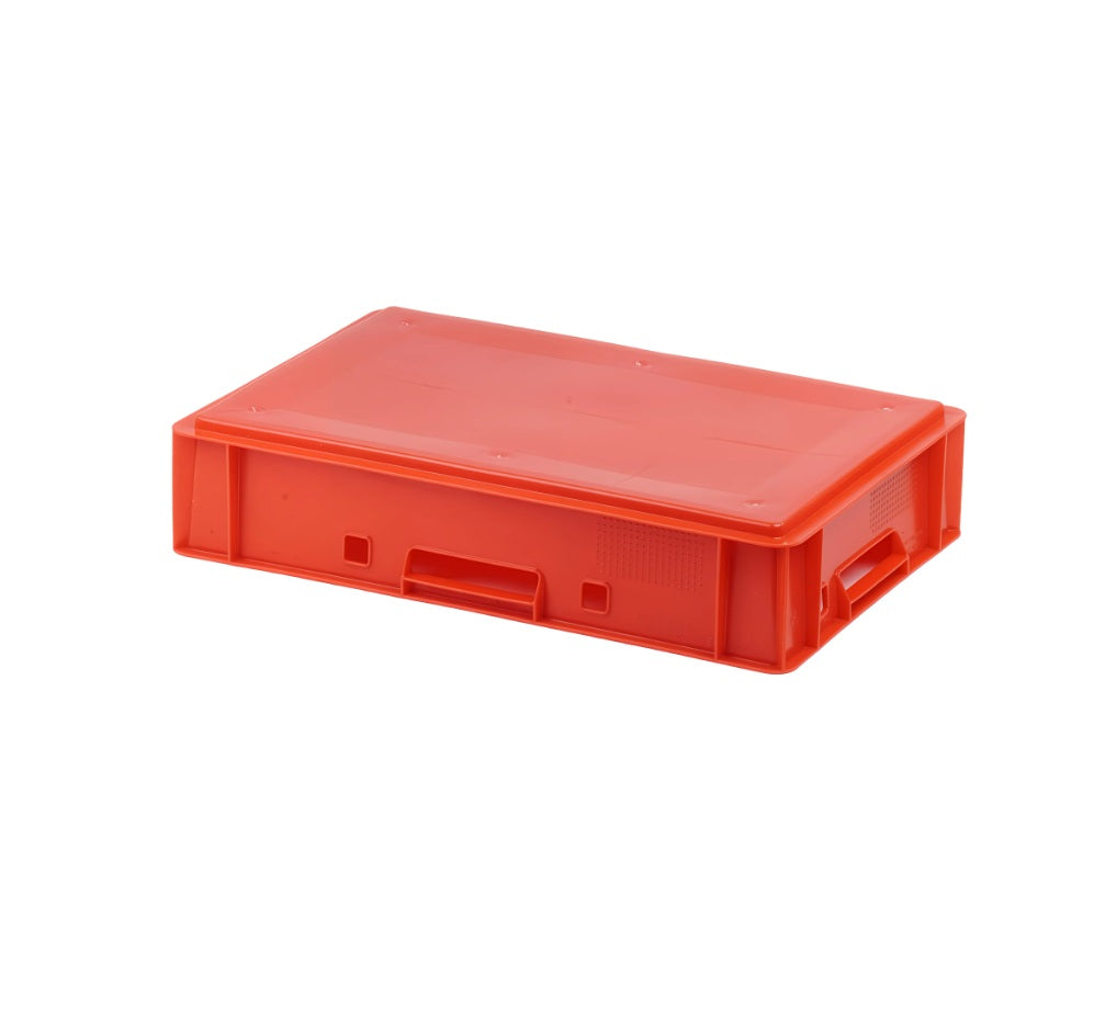 Scatola E1, plastica, rossa, 600x400x125 mm, scatola Euro E1