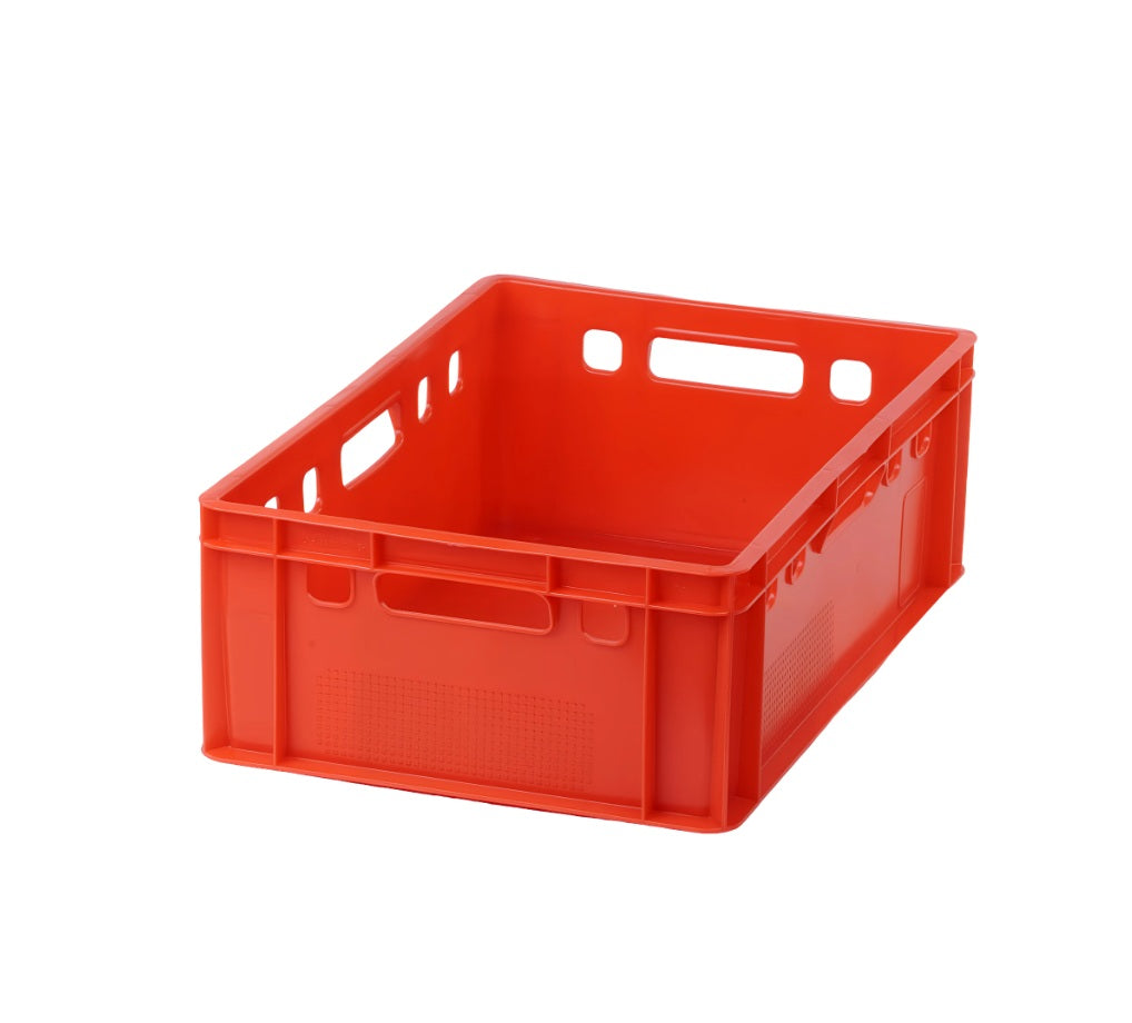 E2 Kiste, Kunststoff, rot, 600x400x200 mm, Eurokasten E2