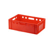 E2 Kiste, Kunststoff, rot, 600x400x200 mm, Eurokasten E2
